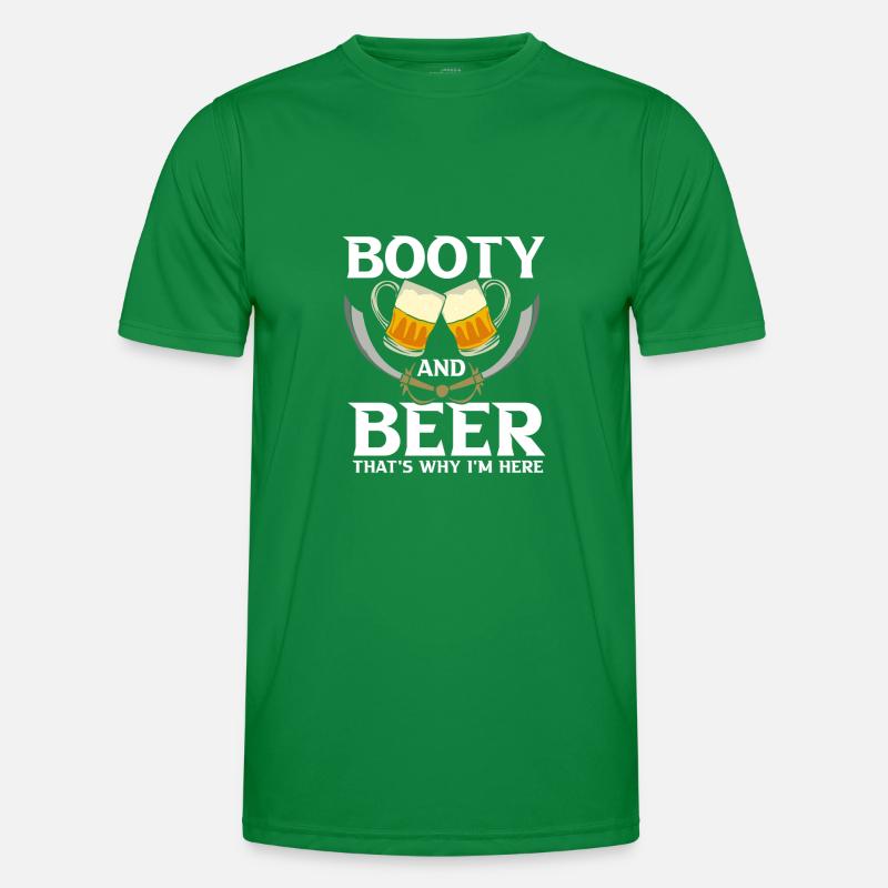 Booty And Beer Männer Funktions-T-Shirt
