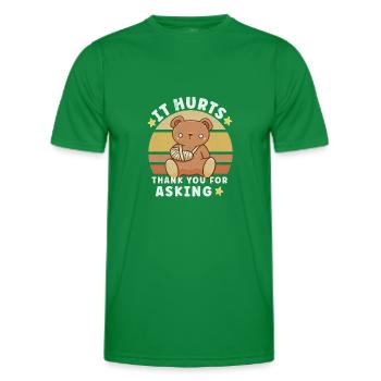 Broken Hand Broken Arm Broken Bones Funny Broken - Männer Funktions-T-Shirt - Kelly Green - Vorne - AI Model Male 178 dark (178cm)