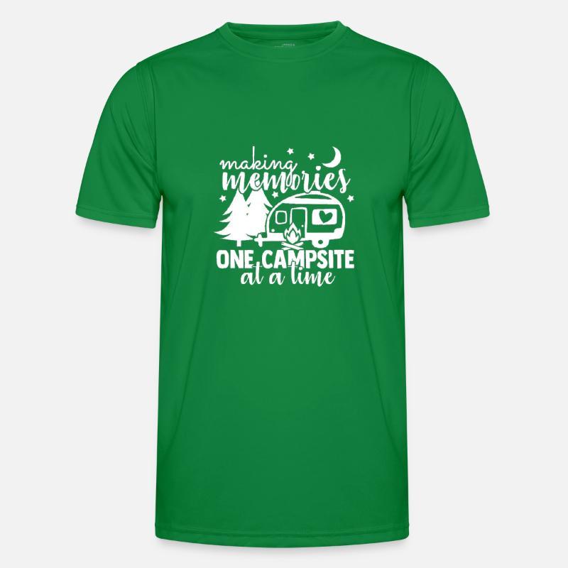 Camping Erinnerungen Wandershirt Männer Funktions-T-Shirt