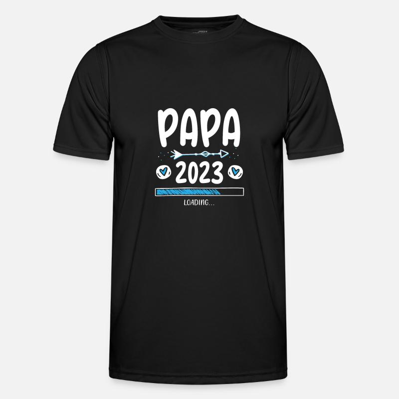 Papa 2023 Loading - Men's Functional T-Shirt - black