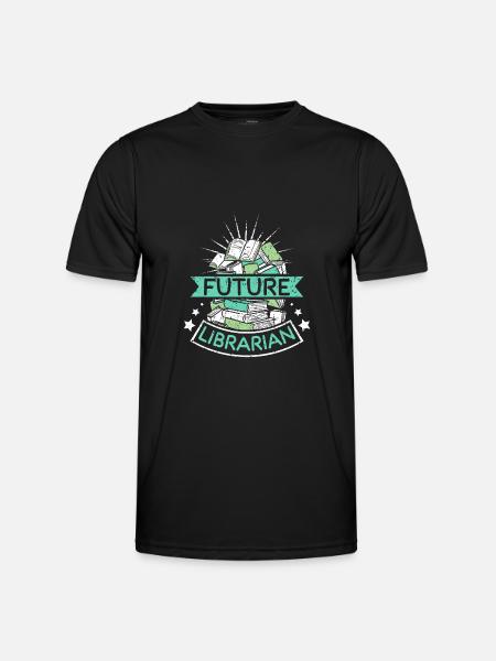 Futur librarian - Men's Functional T-Shirt - black