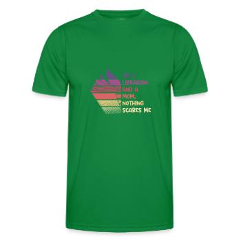 Mother librarian and mom - Männer Funktions-T-Shirt - Kelly Green - Vorne - AI Model Male 178 dark (178cm)