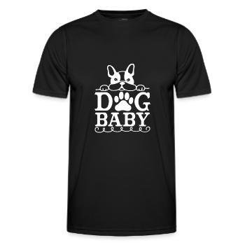 Puppy - Men's Functional T-Shirt - black - Front - AI Model Male 178 dark (178cm)