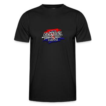 Balkan Croatie Slogan Drapeau fier - Balkans - T-shirt sport Homme - noir - Devant - AI Model Male 178 dark (178cm)