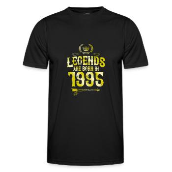 1995 légendes nées en - T-shirt sport Homme - noir - Devant - AI Model Male 178 dark (178cm)