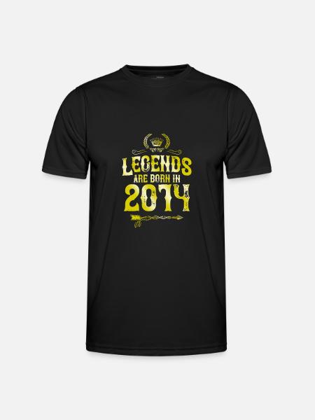 2014 legends born in - Men's Functional T-Shirt - black