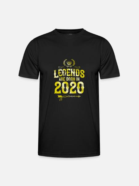 2020 legends born in - Men's Functional T-Shirt - black