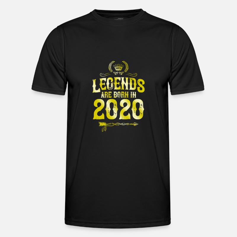 2020 legends born in Männer Funktions-T-Shirt