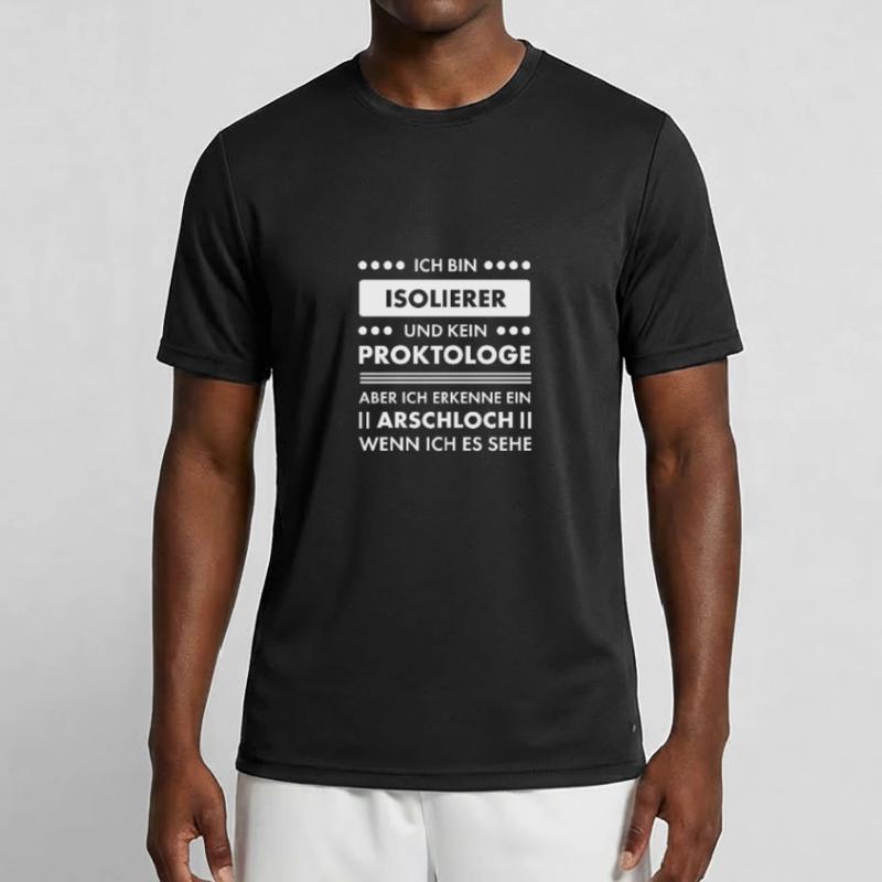 Isolierer I Isolierfacharbeiter oder Männer Funktions-T-Shirt