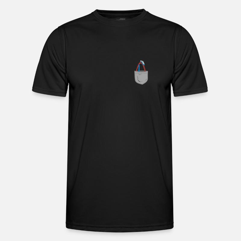 Roller Coaster Pocket - Männer Funktions-T-Shirt - Schwarz
