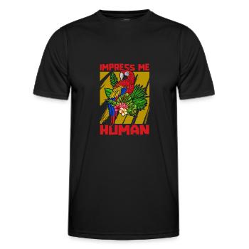 Parrot - Men's Functional T-Shirt - black - Front - AI Model Male 178 dark (178cm)