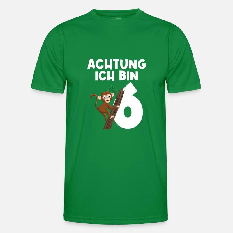 6.Geburtstag Affe Geburtstagsfeier Geschenk Männer Funktions-T-Shirt
