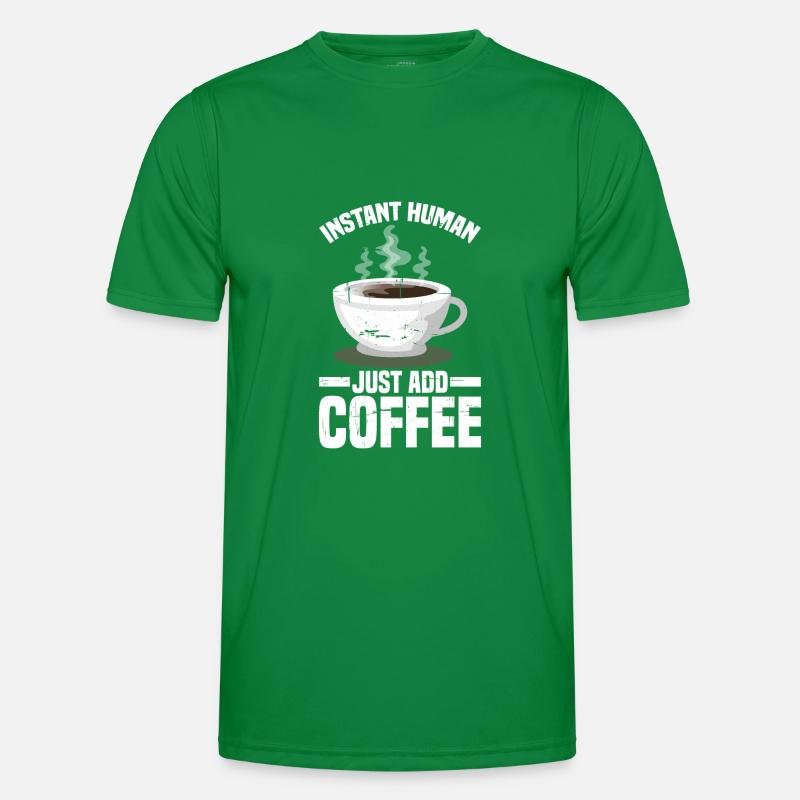 Instant Human, Just Add Coffee Männer Funktions-T-Shirt
