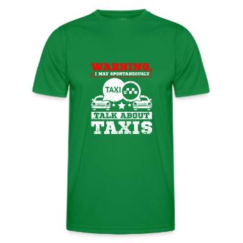 Talk about taxis - Men's Functional T-Shirt - kelly green - Front - AI Model Male 178 dark (178cm)