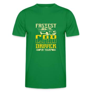 Fastest cab driver in town - Men's Functional T-Shirt - kelly green - Front - AI Model Male 178 dark (178cm)