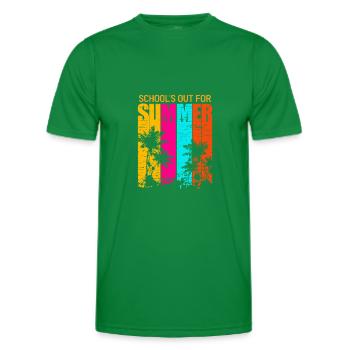 Les écoles sortent pour les vacances d’été Dernier jour d’école - T-shirt sport Homme - vert - Devant - AI Model Male 178 dark (178cm)