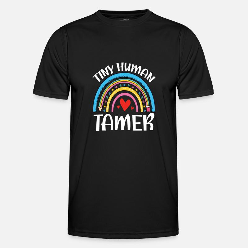 Teacher Tiny Human Tamer - Men's Functional T-Shirt - black