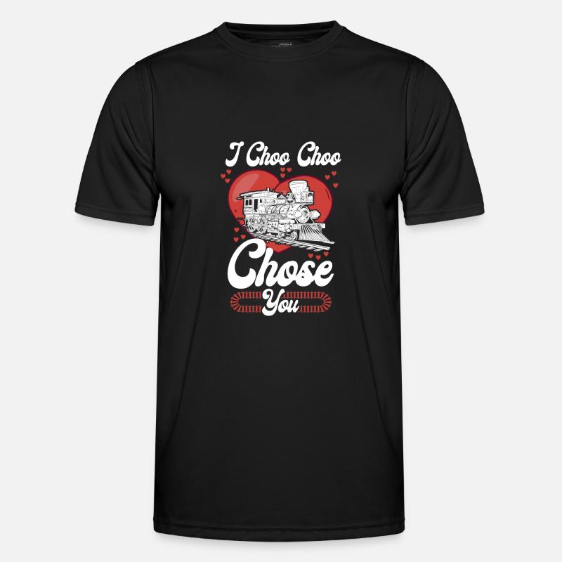 Steam Train Driver Trainspotting - Men's Functional T-Shirt - black