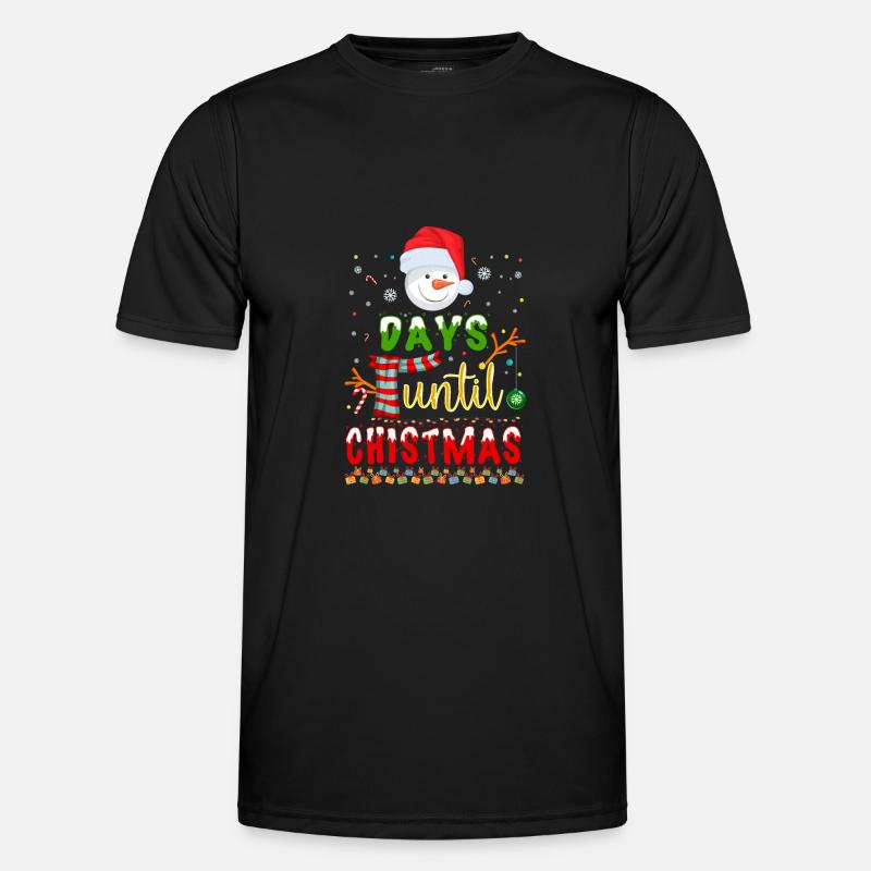 Days until Christmas Norwegian pattern Men's Functional T-Shirt