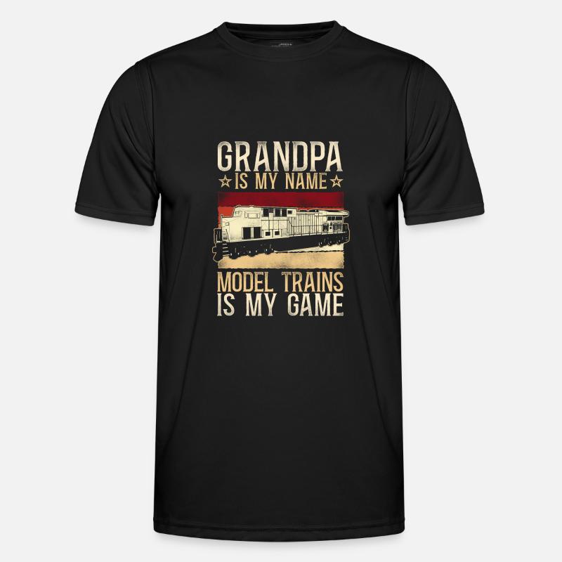 Freight Diesel Train Driver - Männer Funktions-T-Shirt - Schwarz