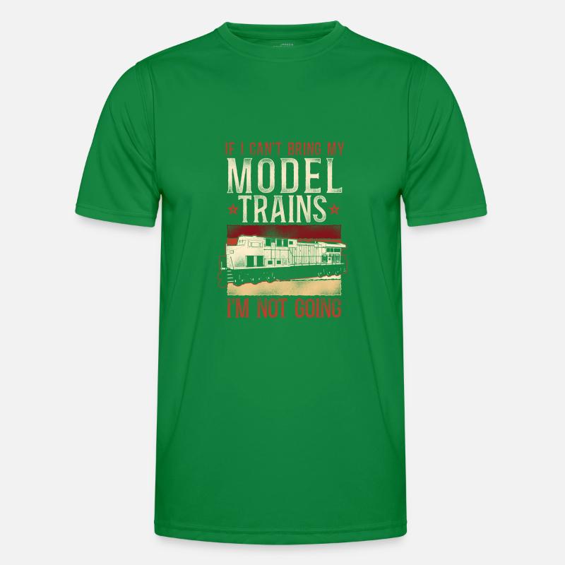 Freight Diesel Train Driver Men's Functional T-Shirt