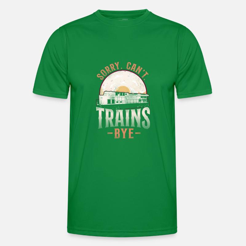 Freight Diesel Train Driver Men's Functional T-Shirt