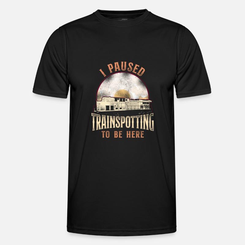 Freight Diesel Train Driver - Men's Functional T-Shirt - black