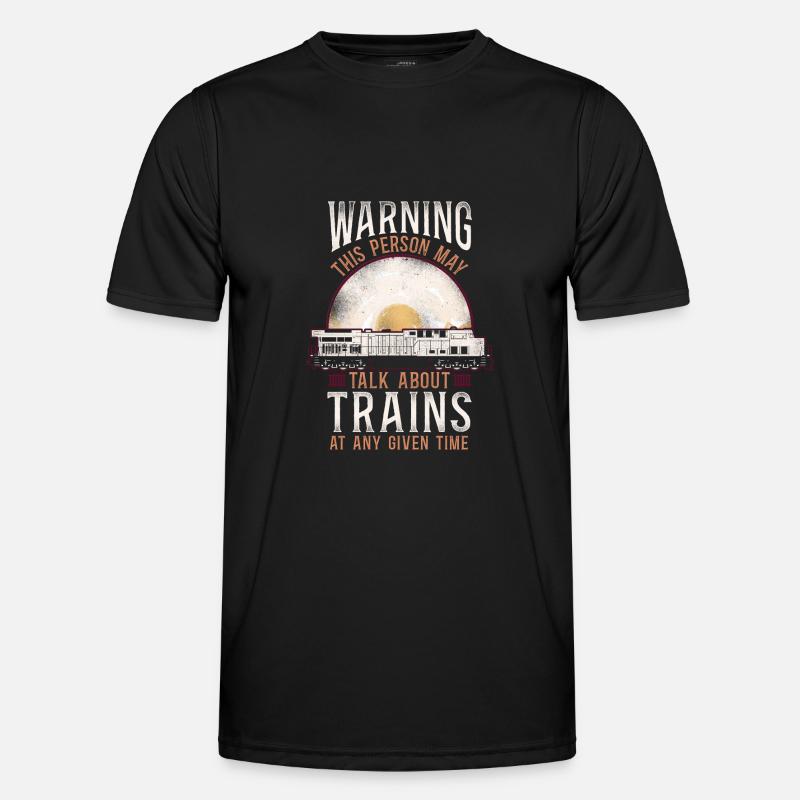 Freight Diesel Train Driver - Men's Functional T-Shirt - black