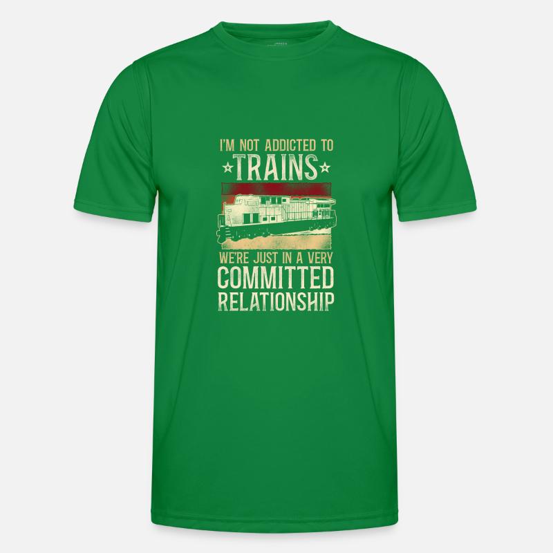 Freight Diesel Train Driver Men's Functional T-Shirt