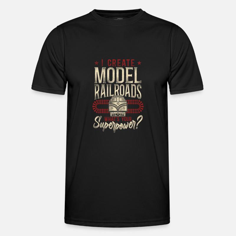 Freight Diesel Train Driver - Männer Funktions-T-Shirt - Schwarz