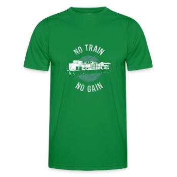 Freight Diesel Train Driver - Men's Functional T-Shirt - kelly green - Front - AI Model Male 178 dark (178cm)