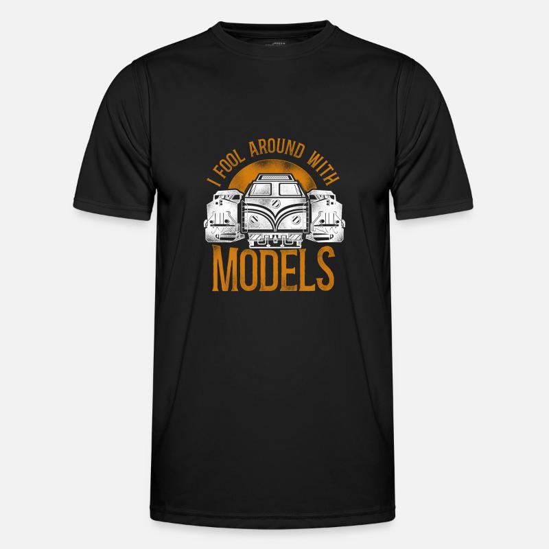 Freight Diesel Train Driver - Men's Functional T-Shirt - black