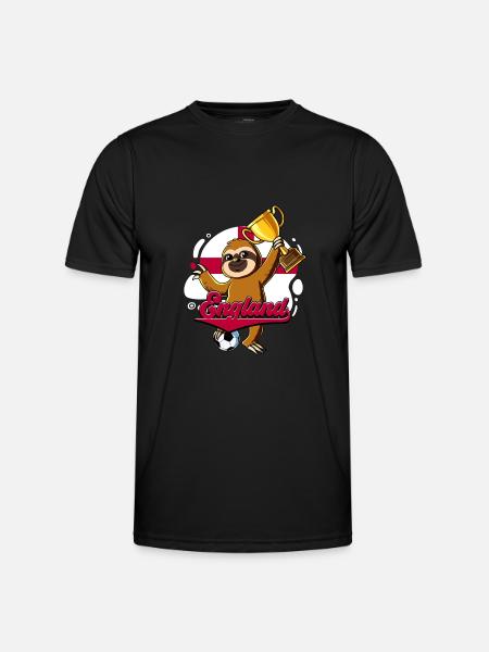 England Fußball - Männer Funktions-T-Shirt - Schwarz
