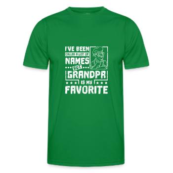 Grand-père est mon nom préféré - T-shirt sport Homme - vert - Devant - AI Model Male 178 dark (178cm)