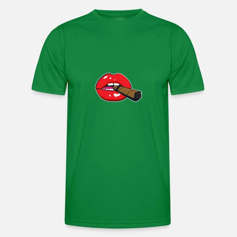 Zigarre Rauchen Raucher Tabak Zigarren Geschenk Männer Funktions-T-Shirt