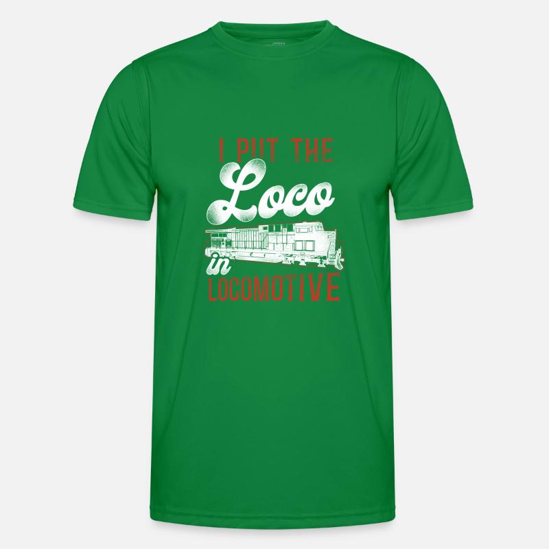 Freight Diesel Train Driver Men's Functional T-Shirt