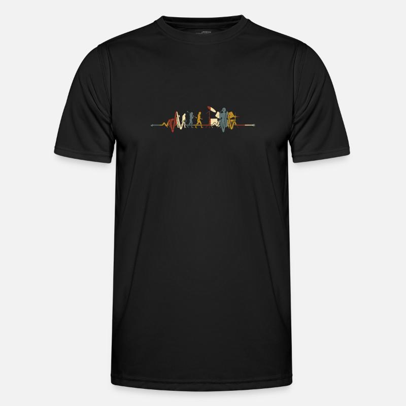 Retro Schlagzeuger Evolution Drummer - Men's Functional T-Shirt - black