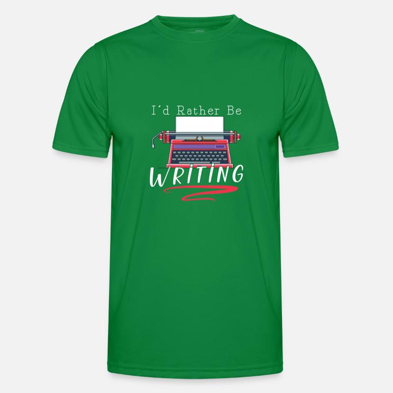 Author Writing Writer Literature Men's Functional T-Shirt