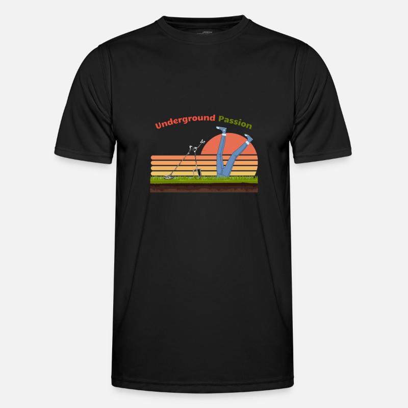 underground passion for detective - Men's Functional T-Shirt - black