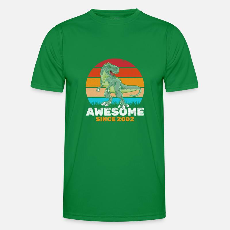 Fantastic since 2002 Dinosaur lover Dino Men's Functional T-Shirt