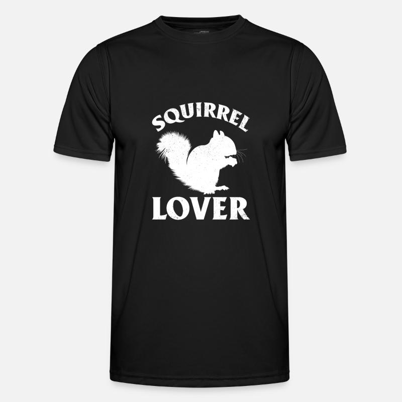 Squirrel lover sweet squirrel - Men's Functional T-Shirt - black