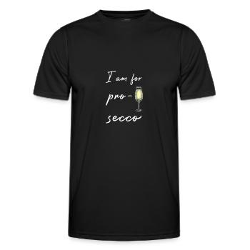 Célébration Soirée filles Prosecco Célébration - T-shirt sport Homme - noir - Devant - AI Model Male 178 dark (178cm)