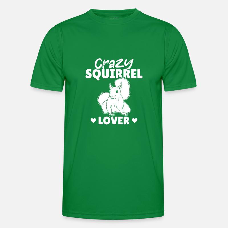 Crazy Squirrel Lover Squirrel, sweet Men's Functional T-Shirt
