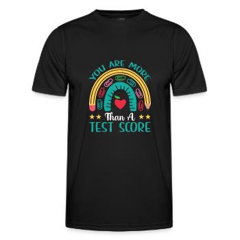 Test Day Kids - Vous êtes plus qu’un test - T-shirt sport Homme - noir - Devant - AI Model Male 178 dark (178cm)