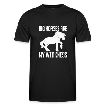 Clydesdale Cold Blood Horse Scotland Horse - Men's Functional T-Shirt - black - Front - AI Model Male 178 dark (178cm)