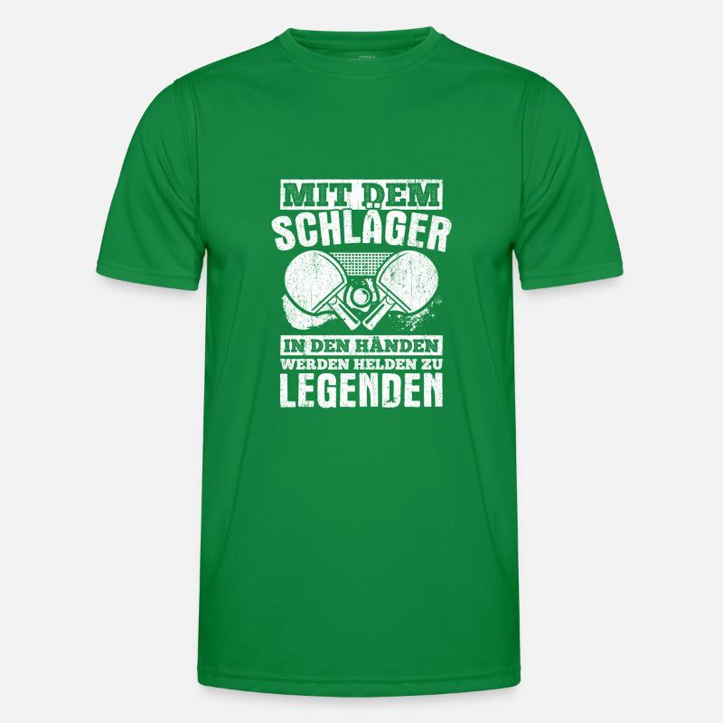 Mit dem Schläger in den Händen werdne Helden zu Le Männer Funktions-T-Shirt