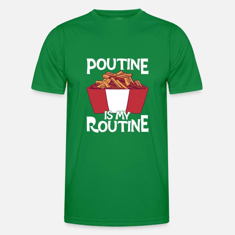 Poutine Canada Fast Food Specialty Men's Functional T-Shirt