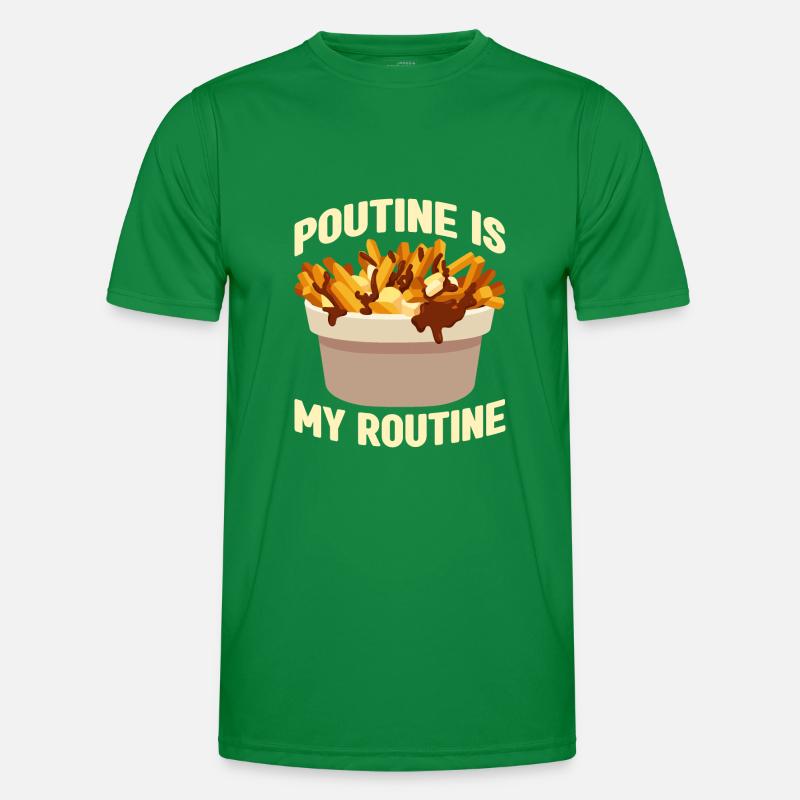 Poutine Canada Fast Food Specialty Men's Functional T-Shirt
