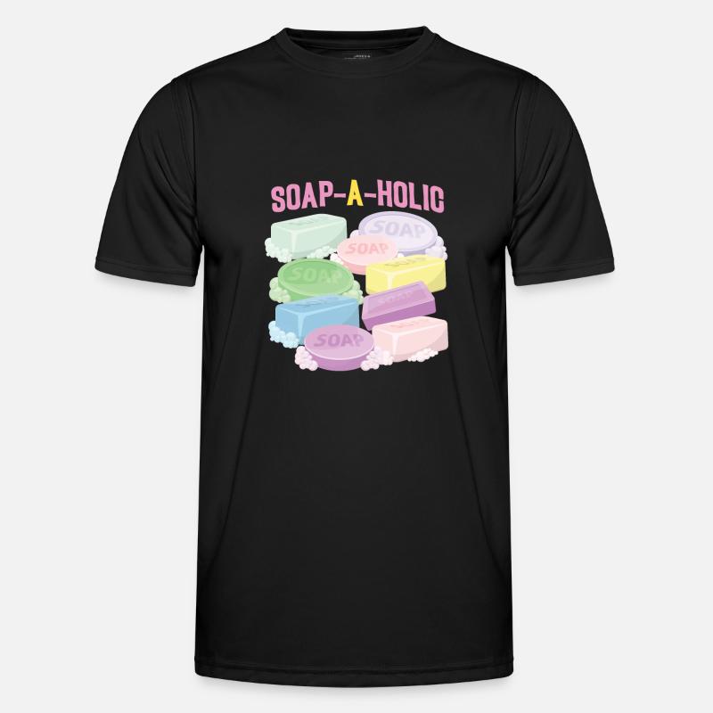 Soap Making Crafting Soap-A-Holic - Men's Functional T-Shirt - black
