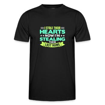 Adopts Adopts Foster Father Foster Mother - Men's Functional T-Shirt - black - Front - AI Model Male 178 dark (178cm)